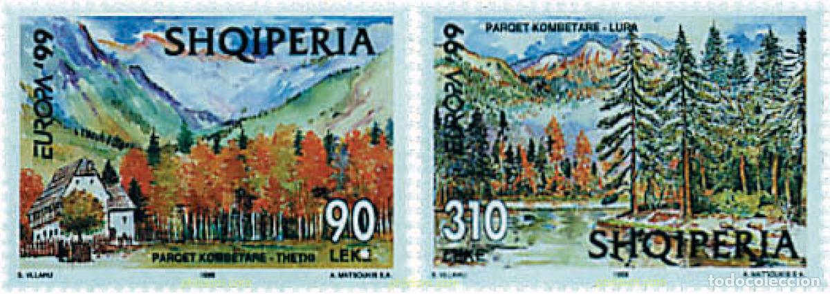 Sellos: 78774 MNH ALBANIA 1999 EUROPA CEPT. RESERVAS Y PARQUES NATURALES