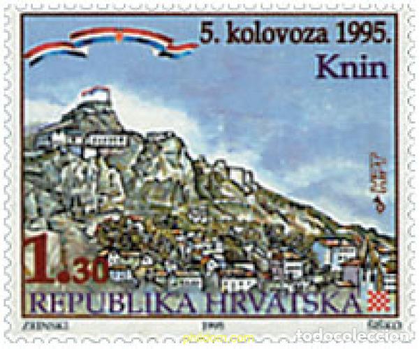 Sellos: 166993 MNH CROACIA 1995 CONMEMORACION DE LA LIBERACION DE LA CIUDAD DE KNIN
