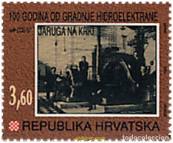Sellos: 67395 MNH CROACIA 1995 CENTENARIO DE LA CONSTRUCCION DE LA CENTRAL ELECTRICA JARUGA EN EL RIO KRKA