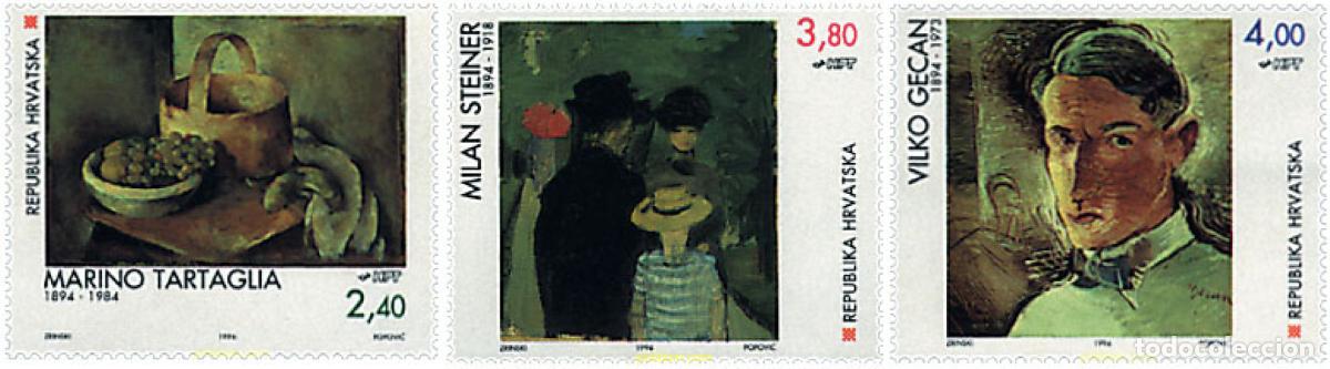 Sellos: 67386 MNH CROACIA 1994 PINTURAS