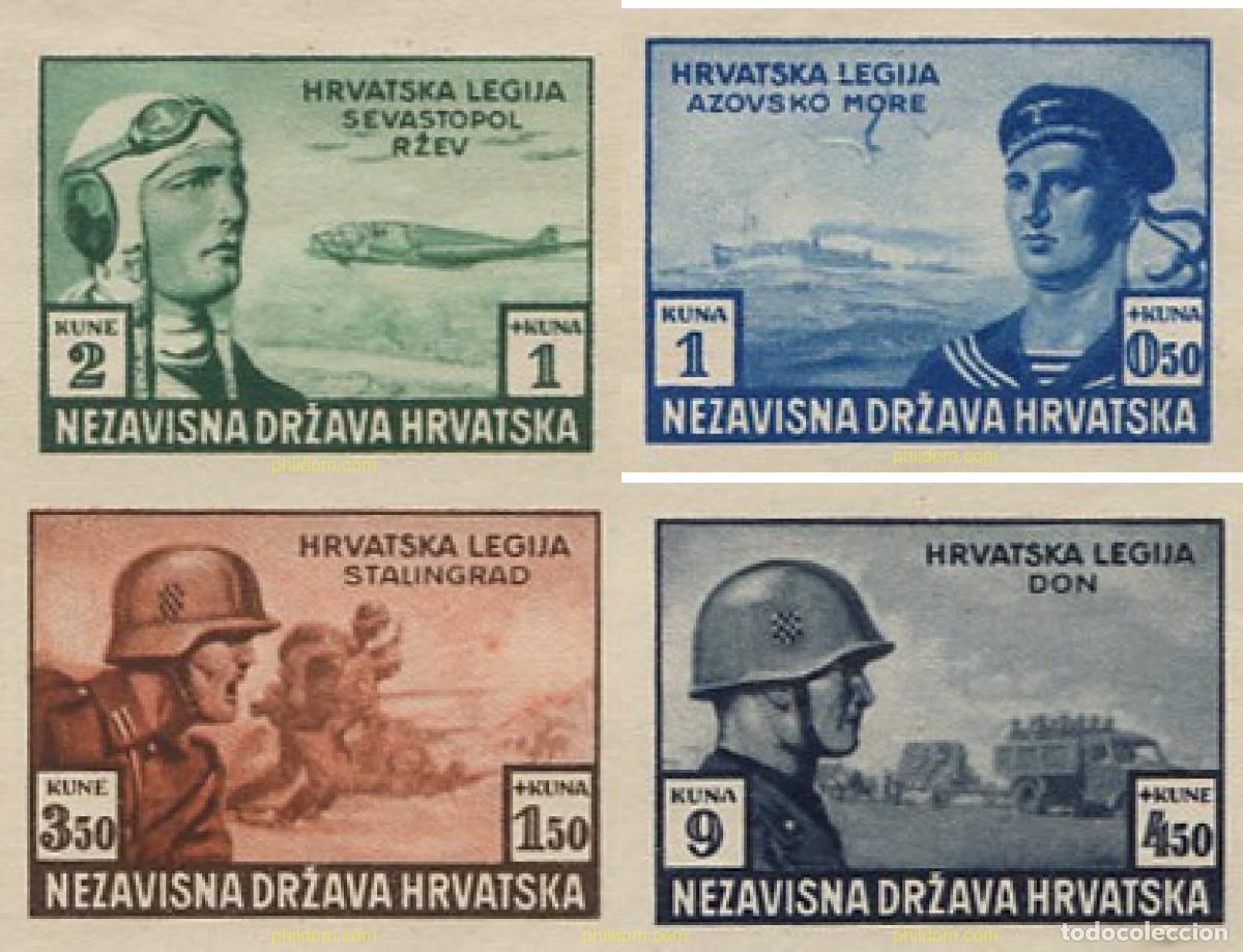 Sellos: 640946 HINGED CROACIA 1943 PRO LEGION CROATA