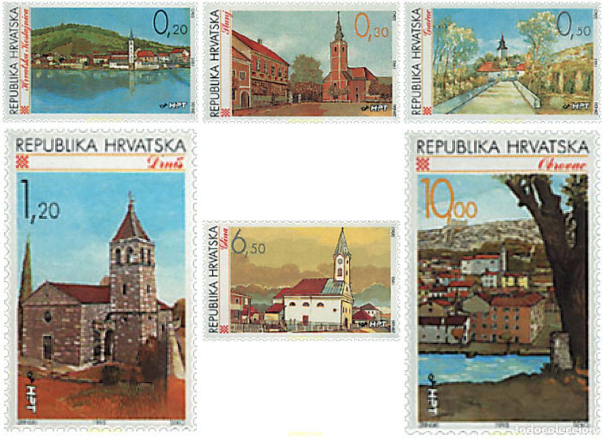 Sellos: 167004 MNH CROACIA 1995 CIUDADES DE CROACIA