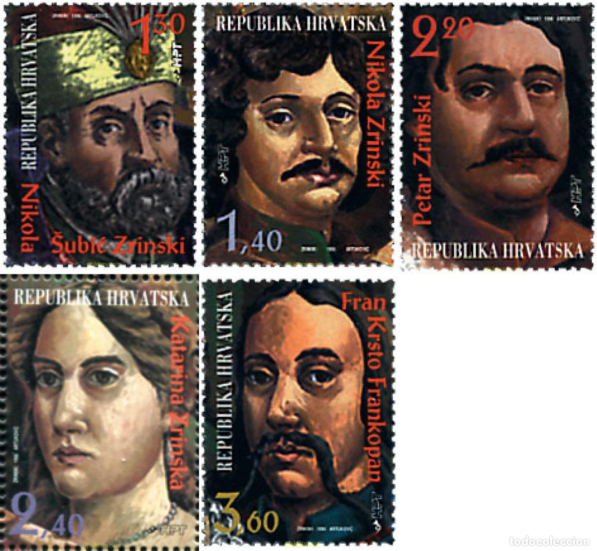 Sellos: 41339 MNH CROACIA 1996 FAMILIAS CROATAS CELEBRES