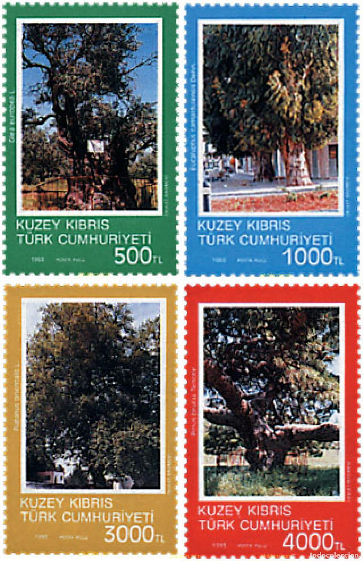 Sellos: 51456 MNH CHIPRE. Administraci&oacute;n turca 1993 ARBOLES MONUMENTALES