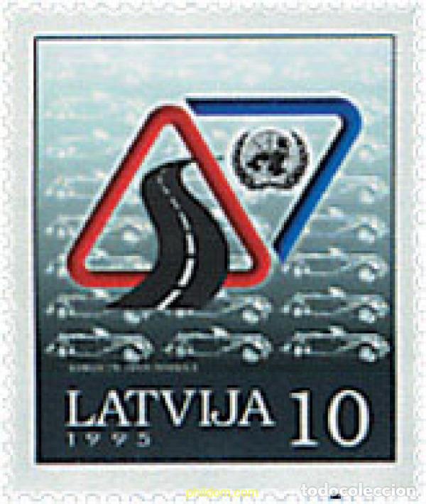 Sellos: 86337 MNH LETONIA 1995 A&Ntilde;O DE LA SEGURIDAD VIAL