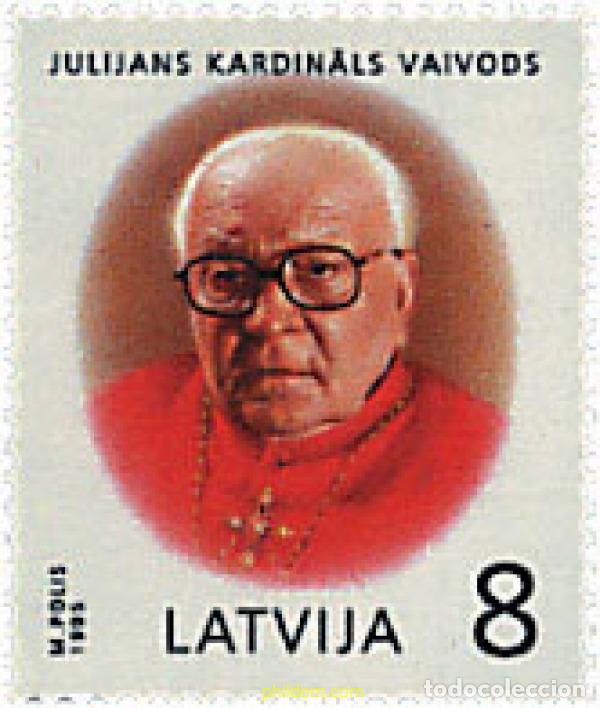 Sellos: 86356 MNH LETONIA 1995 CENTENARIO DEL NACIMIENTO DEL CARDENAL JULIAN VAIVODS