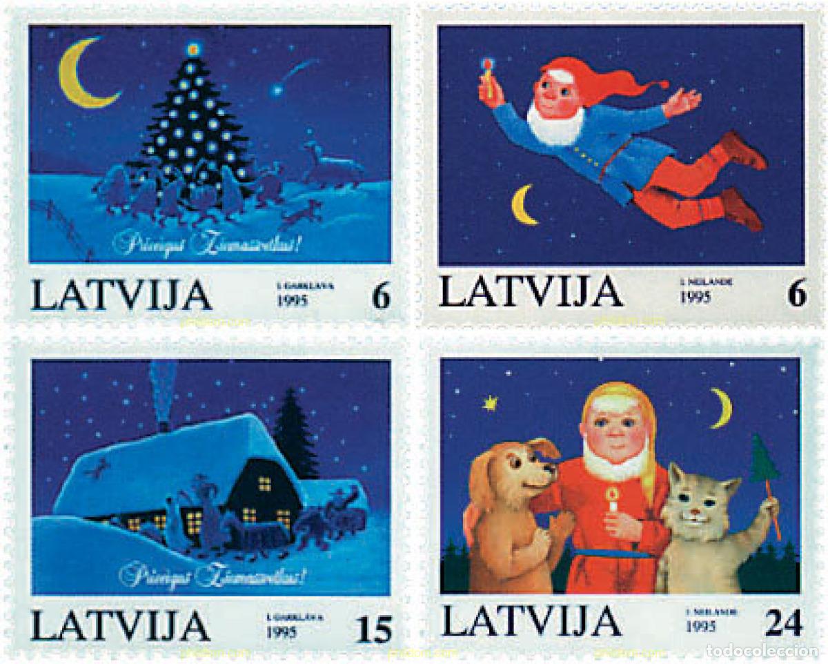 Sellos: 86359 MNH LETONIA 1995 NAVIDAD