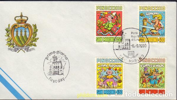 Sellos: 411766 MNH SAN MARINO 1990 CENTENARIO DE LA MUERTE DE CARLO COLLODI