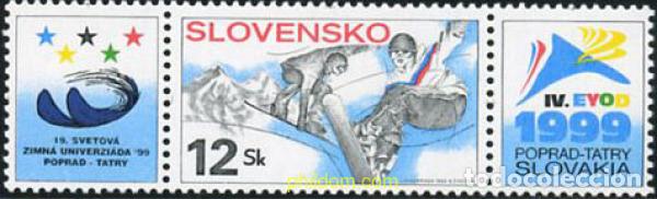 Sellos: 156598 MNH ESLOVAQUIA 1999 19 JUEGOS DE INVIERNO Y 4 EYOD EN POPRAD-TATRY