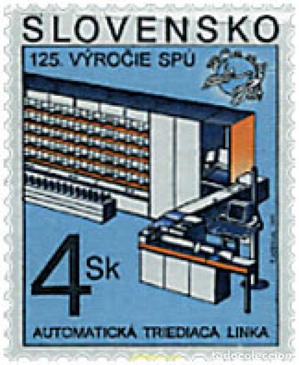 Sellos: 36971 MNH ESLOVAQUIA 1999 125 ANIVERSARIO DE LA UPU