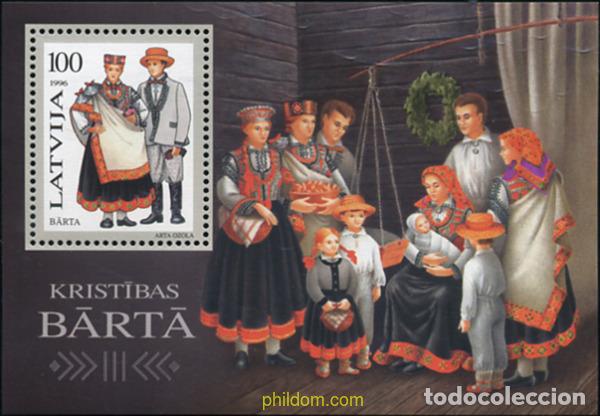 Sellos: 86426 MNH LETONIA 1996 TRAJES REGIONALES