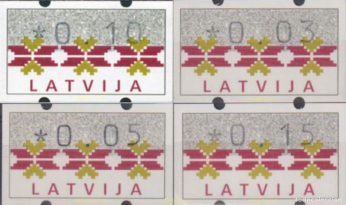 Sellos: 86335 MNH LETONIA 1994 SELLOS DE DISTRIBUIDORES