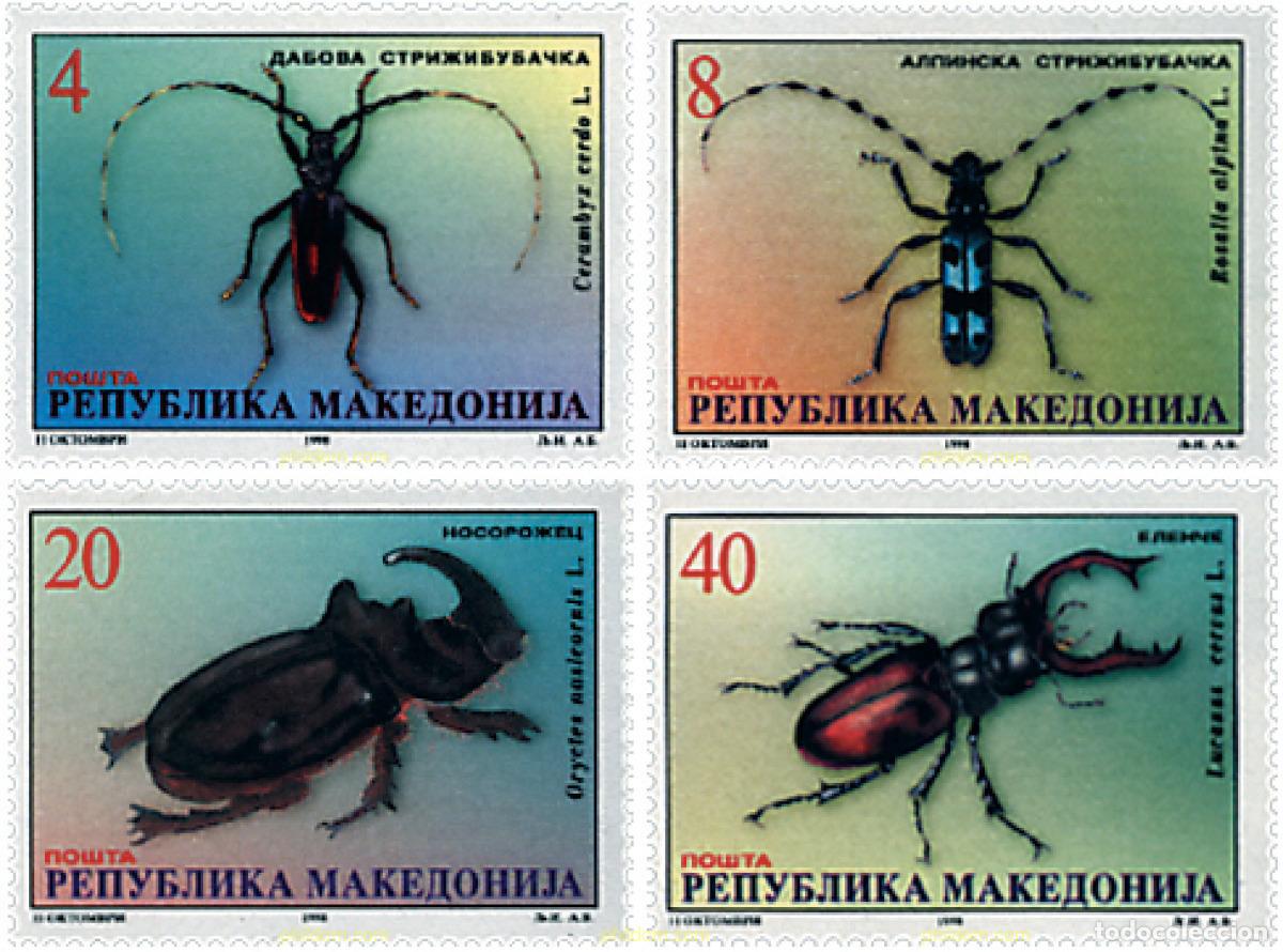 Sellos: 37522 MNH MACEDONIA 1998 INSECTOS
