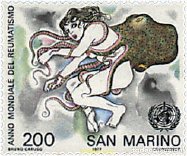 Sellos: 70083 MNH SAN MARINO 1977 A&Ntilde;O MUNDIAL DEL REUMATISMO