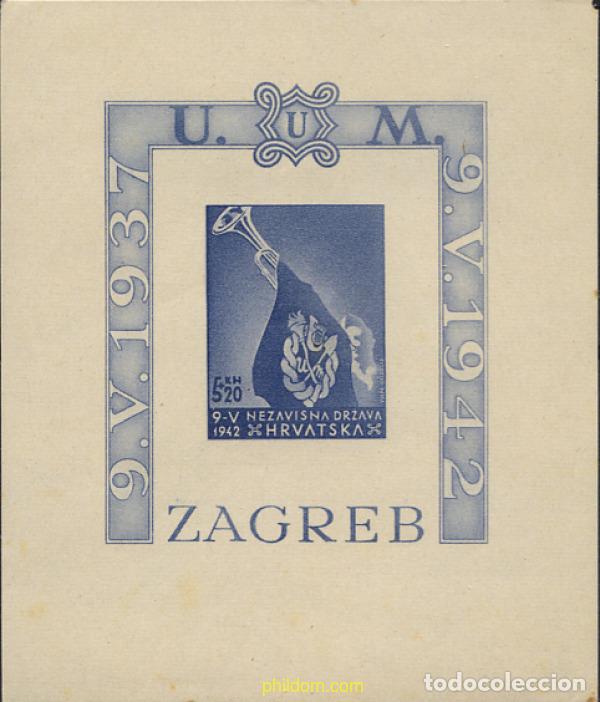 Sellos: 616124 HINGED CROACIA 1942 RECUERDO DE LOS PATRIOTAS CROATAS
