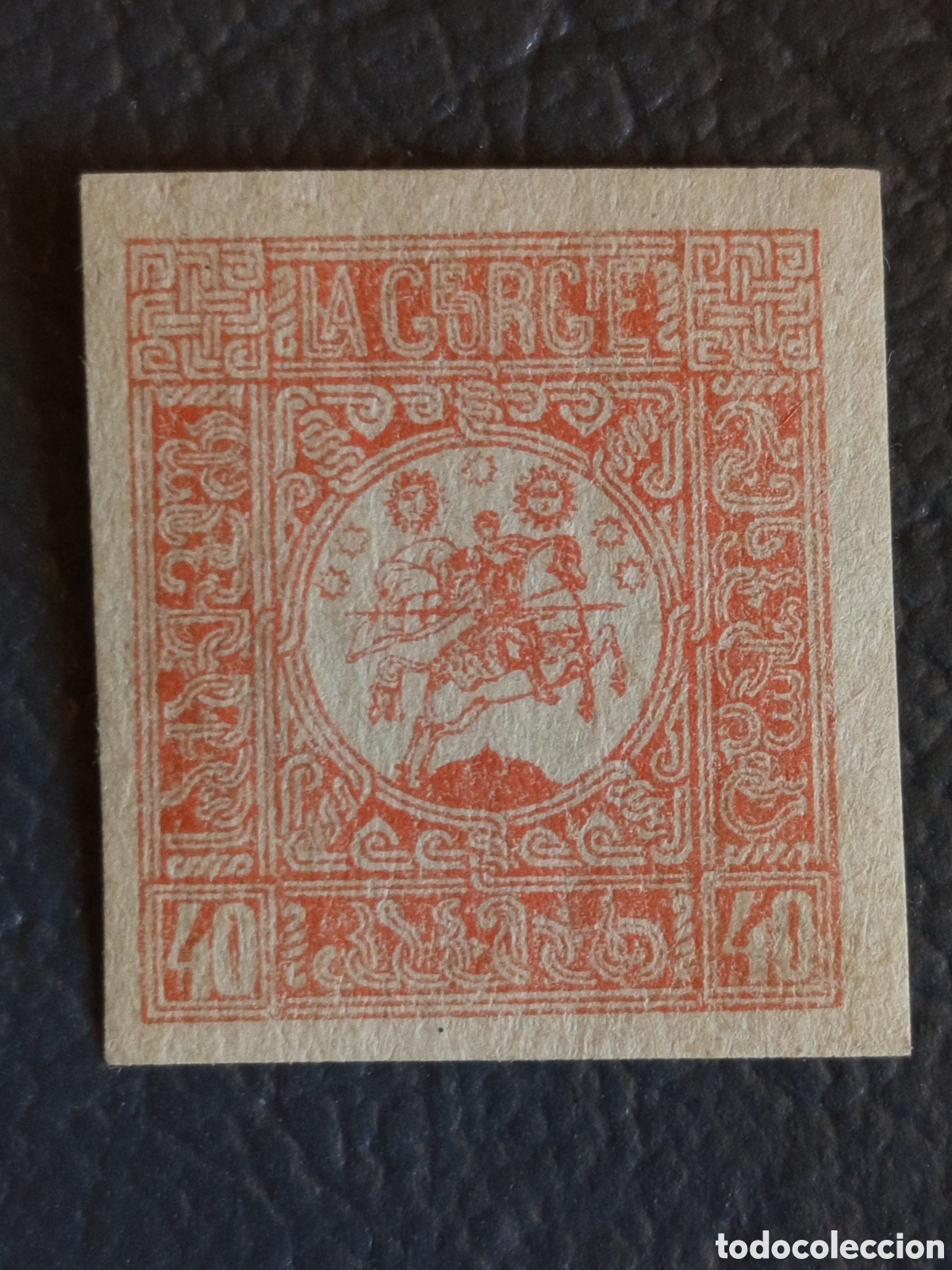 Sellos: Georgia 1919 San Jorge 40k rojo sin dentar Michel 5A MH Rep&uacute;blica