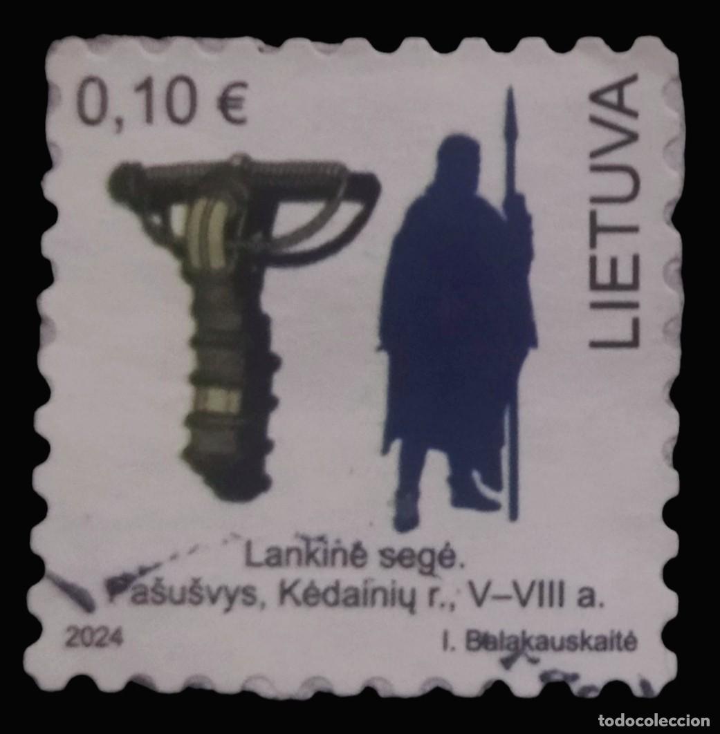 Sellos: LITUANIA 2024 Utensilios de las tribus b&aacute;lticas. USADO.