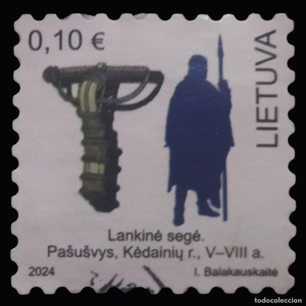 Sellos: LITUANIA 2024 Utensilios de las tribus b&aacute;lticas. USADO.