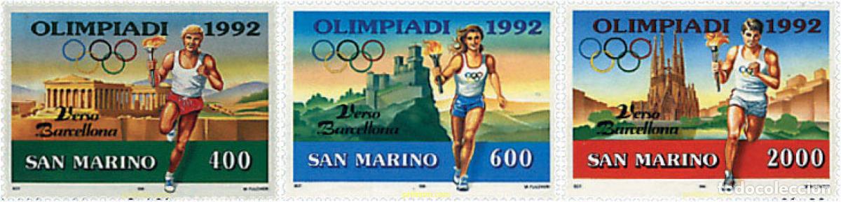 Sellos: 70375 MNH SAN MARINO 1991 25 JUEGOS OLIMPICOS VERANO BARCELONA 1992