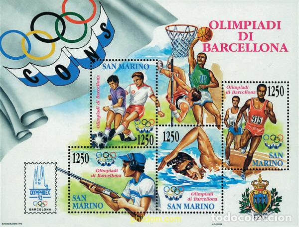 Stamps: 70378 MNH SAN MARINO 1992 25 JUEGOS OLIMPICOS VERANO BARCELONA 1992