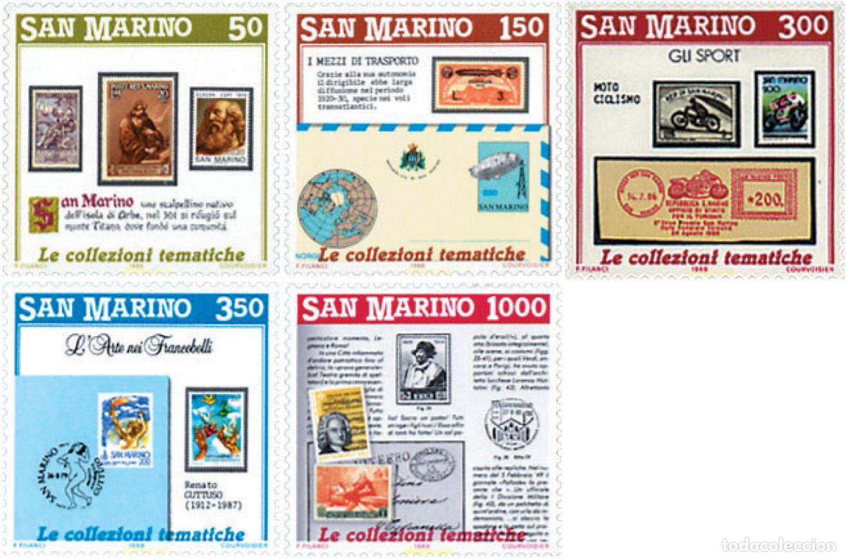 Stamps: 42104 MNH SAN MARINO 1988 PROMOCION DE LA FILATELIA