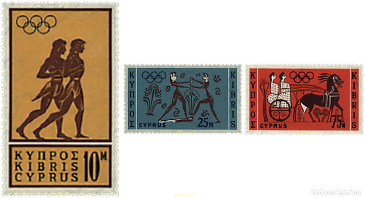 Sellos: 71704 MNH CHIPRE 1964 18 JUEGOS OLIMPICOS VERANO TOKIO 1964