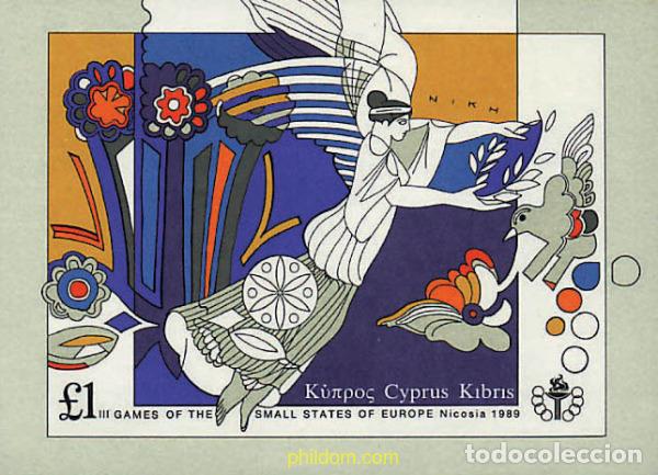 Sellos: 36102 MNH CHIPRE 1989 3 JUEGOS DE LOS PEQUE&Ntilde;OS ESTADOS DE EUROPA
