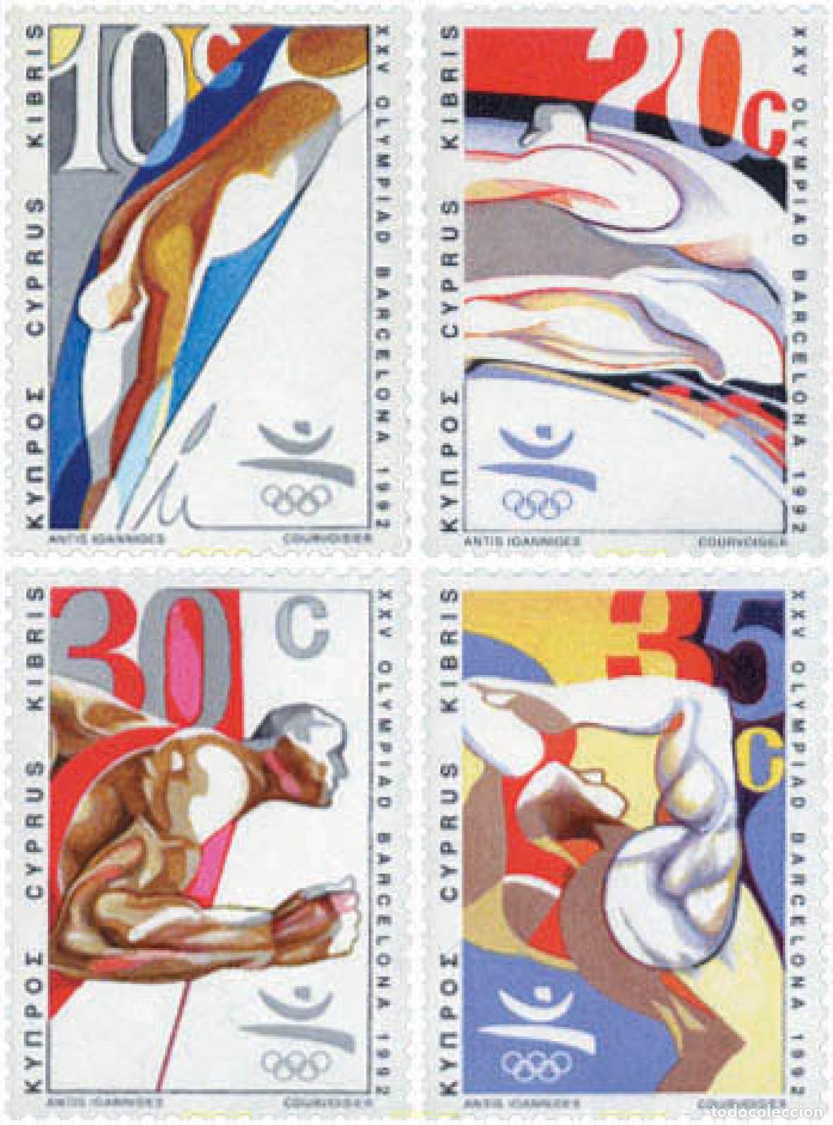 Sellos: 72490 MNH CHIPRE 1992 25 JUEGOS OLIMPICOS VERANO BARCELONA 1992