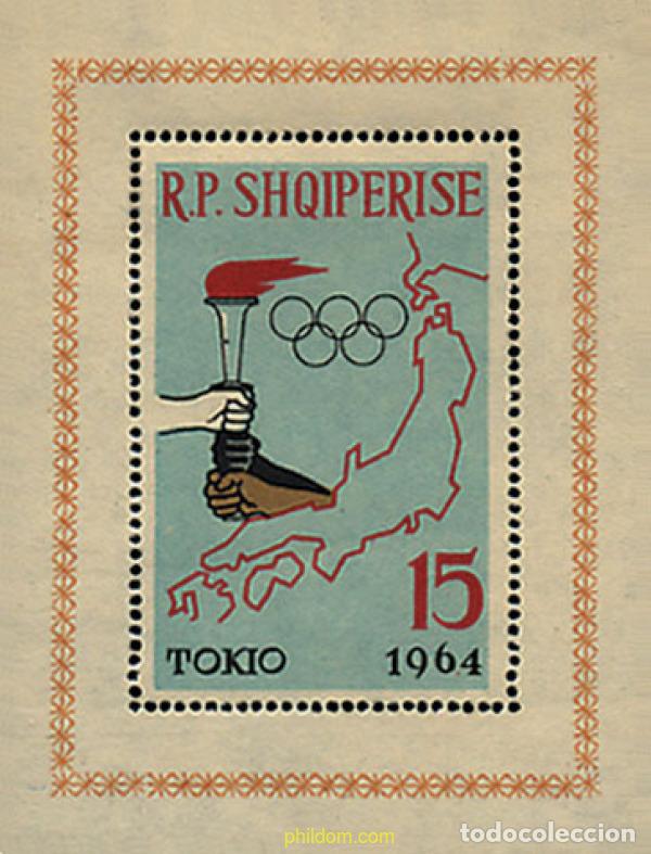 Sellos: 78091 MNH ALBANIA 1963 18 JUEGOS OLIMPICOS VERANO TOKIO 1964