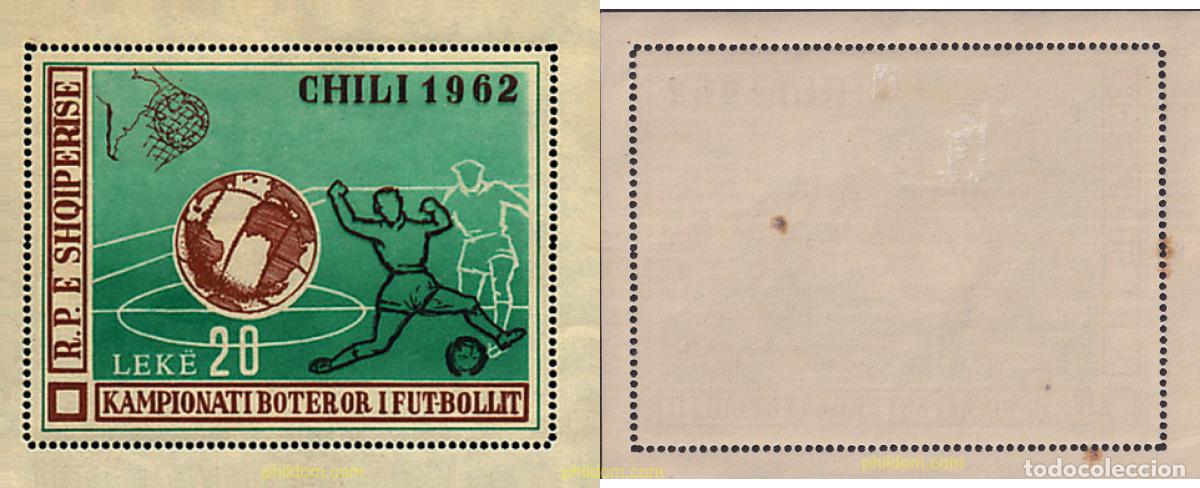 Sellos: 680759 MNH ALBANIA 1962 COPA DEL MUNDO DE FUTBOL. CHILE-62