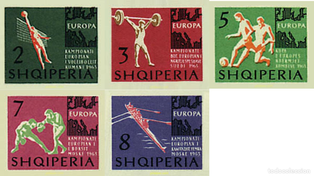 Sellos: 78093 MNH ALBANIA 1963 CAMPEONATOS DEPORTIVOS EUROPEOS