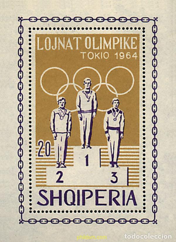 Selos: 78095 MNH ALBANIA 1964 18 JUEGOS OLIMPICOS VERANO TOKIO 1964