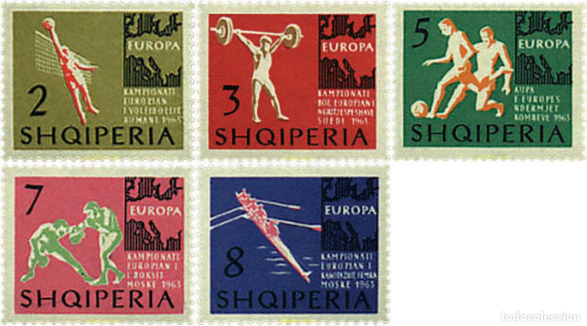 Selos: 78078 MNH ALBANIA 1963 CAMPEONATOS DEPORTIVOS EUROPEOS