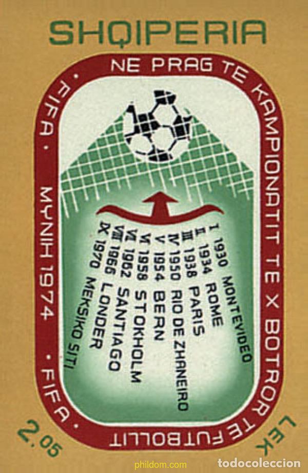 Selos: 78397 MNH ALBANIA 1973 COPA DEL MUNDO DE FUTBOL. ALEMANIA-74
