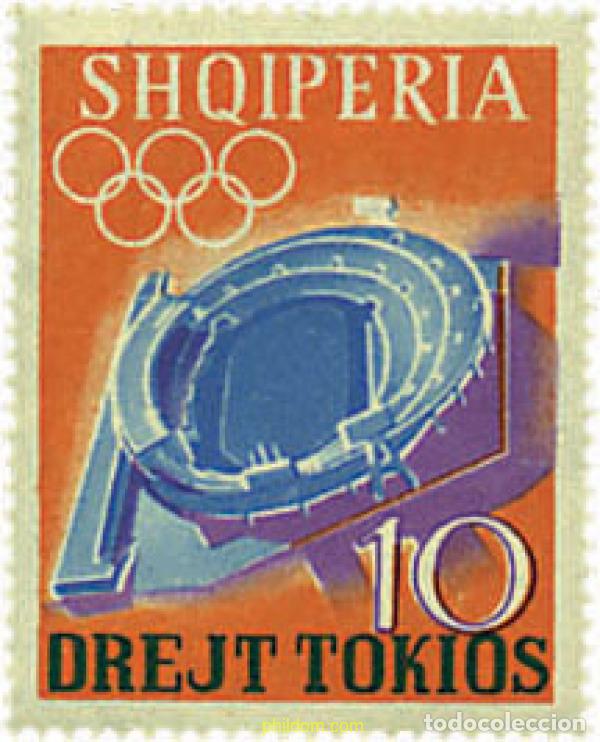 Sellos: 680815 MNH ALBANIA 1964 18 JUEGOS OLIMPICOS VERANO TOKIO 1964
