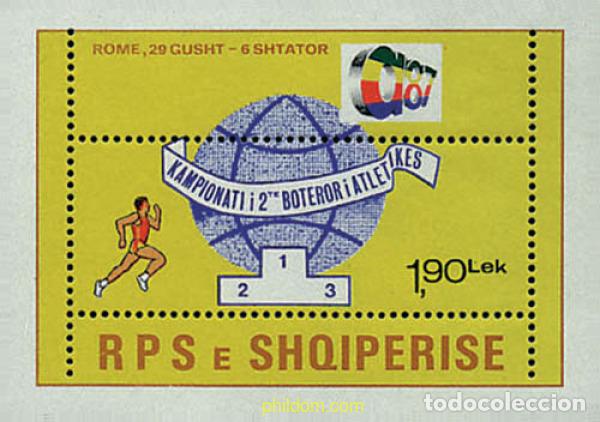 Sellos: 78547 MNH ALBANIA 1987 CAMPEONATOS DEL MUNDO DE ATLETISMO EN ROMA
