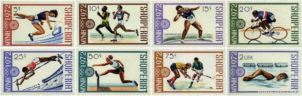 Sellos: 78370 MNH ALBANIA 1972 20 JUEGOS OLIMPICOS VERANO MUNICH 1972