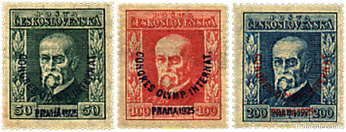 Francobolli: 63587 MNH CHECOSLOVAQUIA 1925 CONGRESO OLIMPICO INTERNACIONAL EN PRAGA