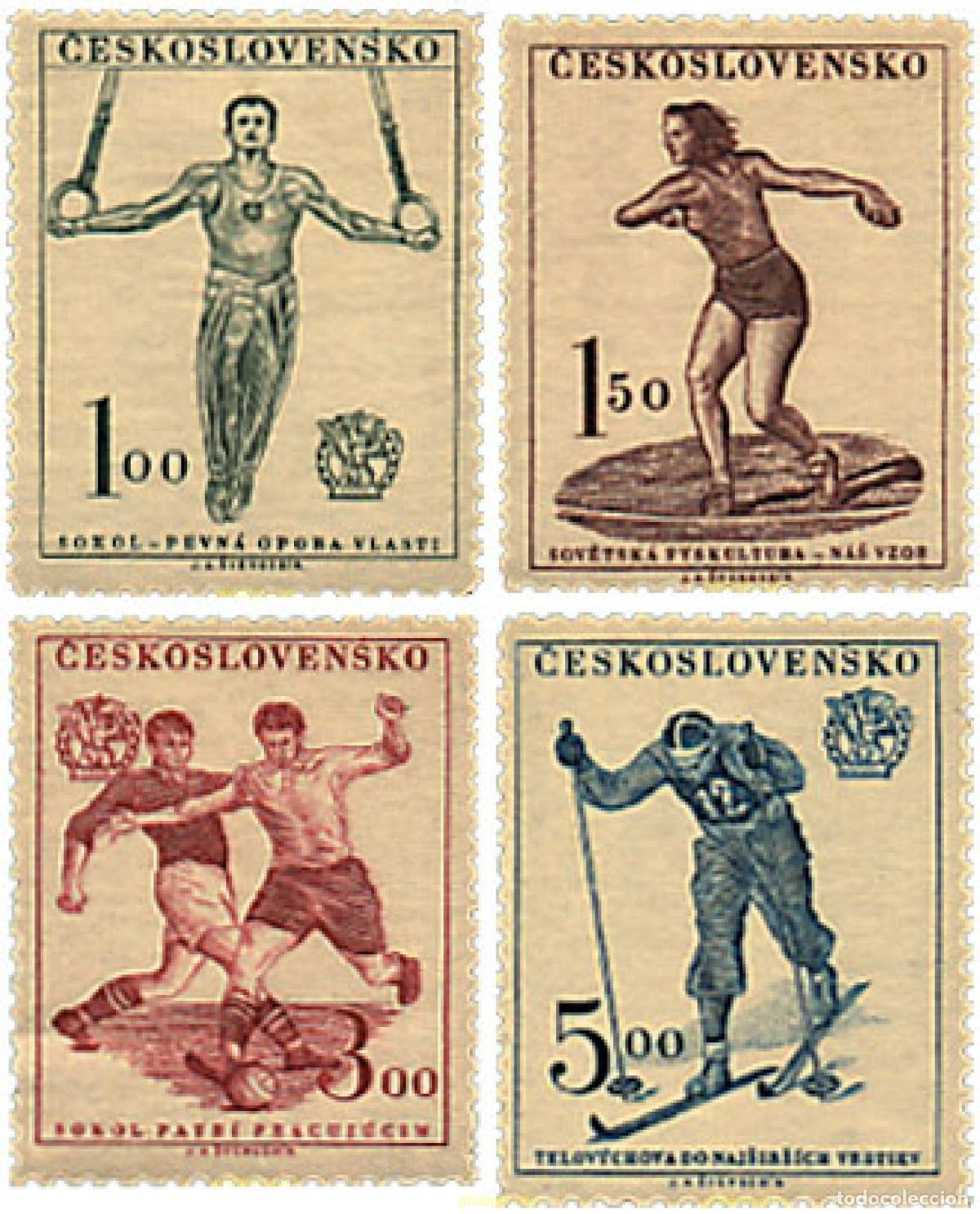 Sellos: 63601 MNH CHECOSLOVAQUIA 1951 DEPORTES