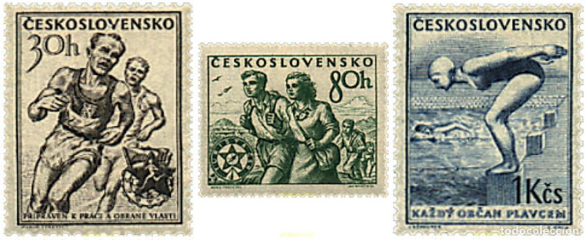 Sellos: 63609 MNH CHECOSLOVAQUIA 1954 DEPORTES