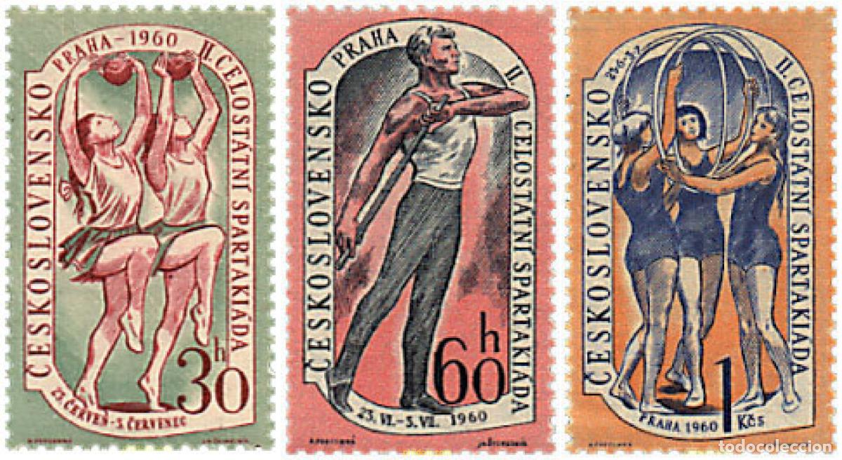 Sellos: 200168 HINGED CHECOSLOVAQUIA 1960 2 SPARTAKIADA NACIONAL