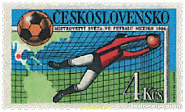 Sellos: 63793 MNH CHECOSLOVAQUIA 1986 COPA DEL MUNDO DE FUTBOL. MEXICO-86