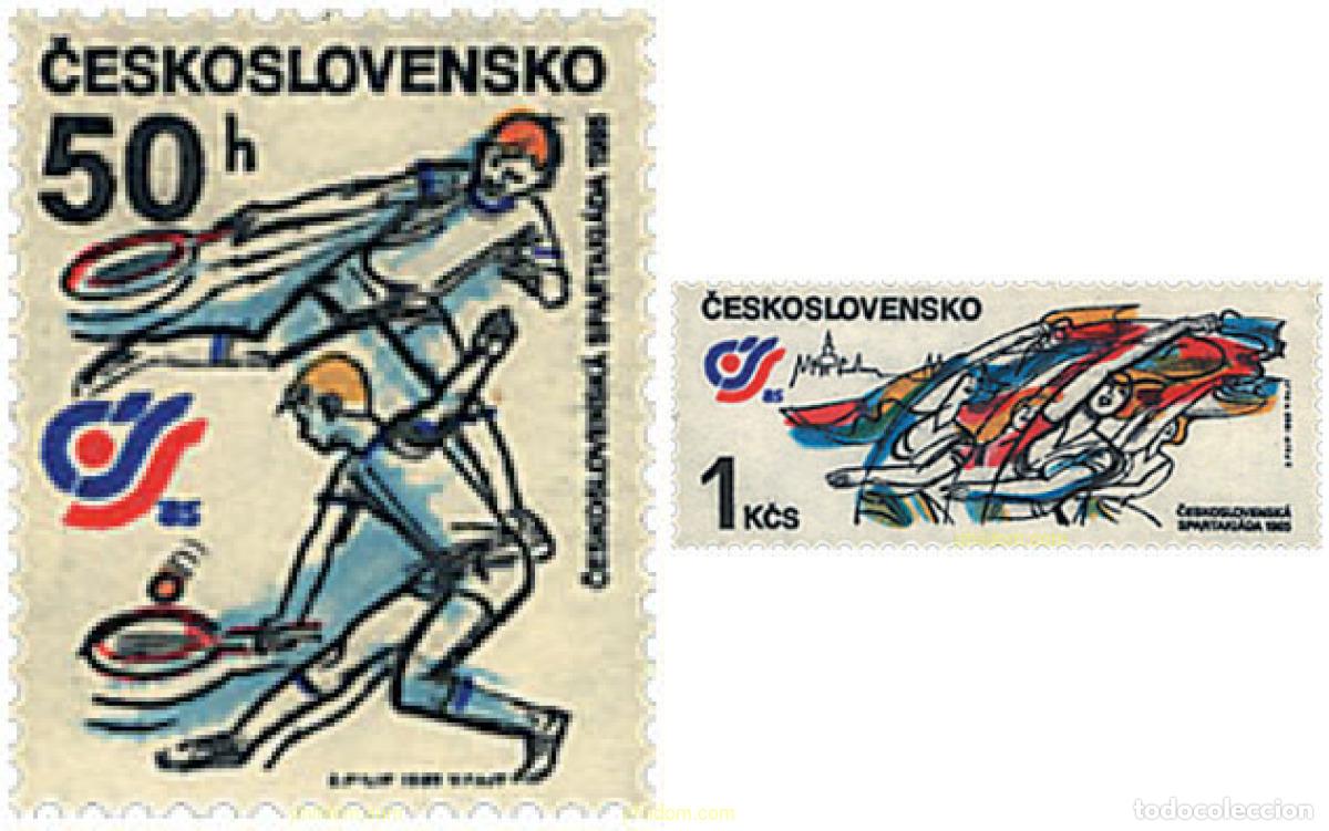 Sellos: 63789 MNH CHECOSLOVAQUIA 1985 SPARTAKIADAS NACIONALES