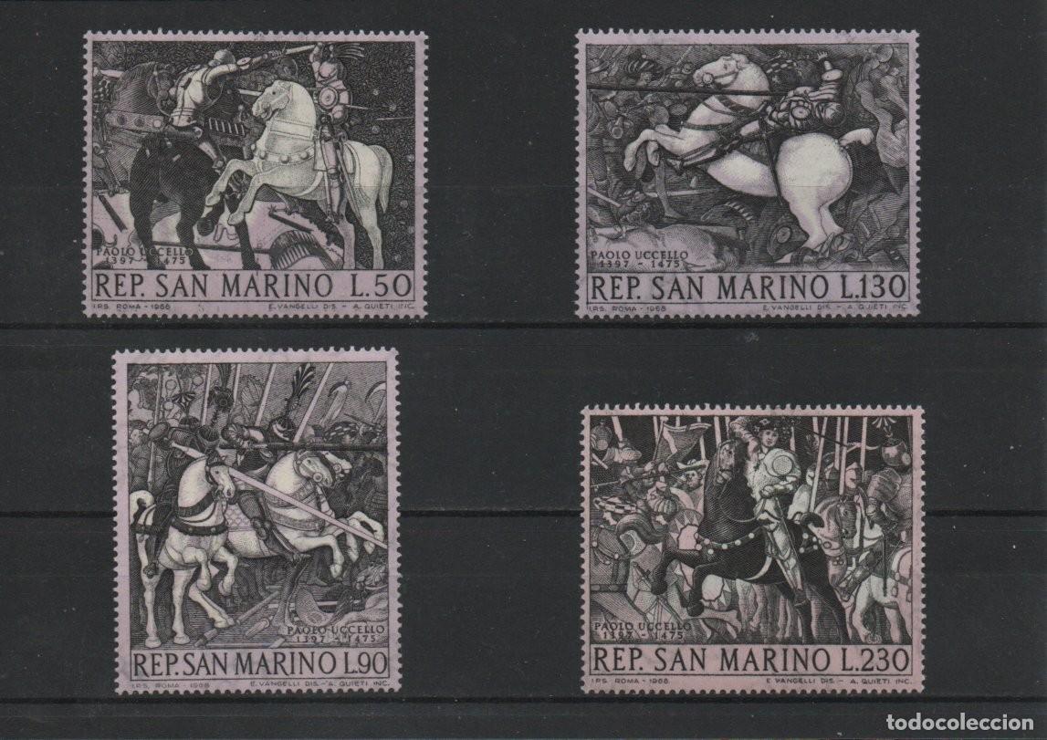 Sellos: SAN MARINO. BATALLA DE SAN ROMANO.