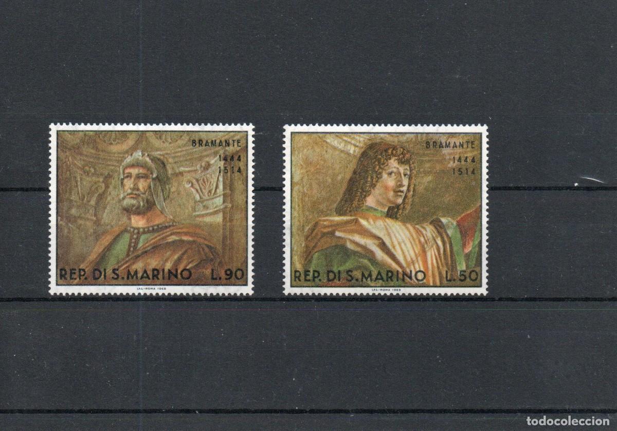 Sellos: SAN MARINO. OBRAS DE DONATO LAZZARI, LLAMADO EL BRAMANTE.