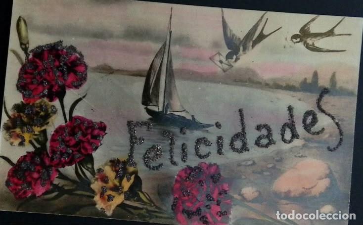 Sellos: KV)1970 SPAIN, POSTCARD WITH RELIGIOUS PAINTING OF FRIAR AND CHILD