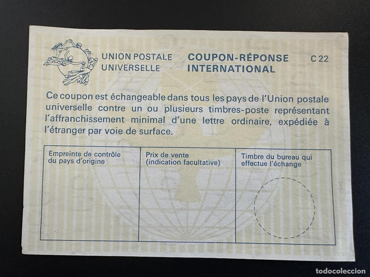 Sellos: Uni&oacute;n Postal Universal UPU tipo Lausana C22 COUPON-REPONSE IRC IAS CRI