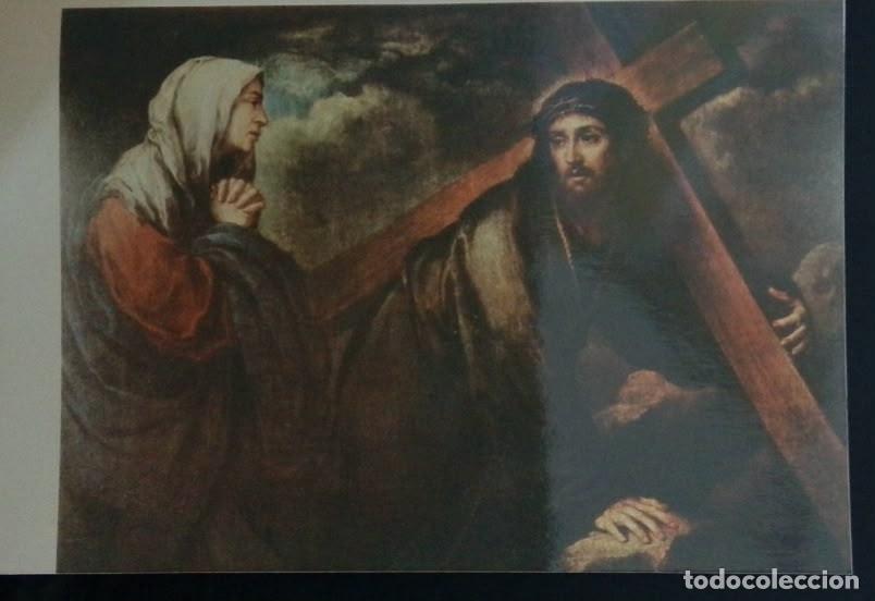 Sellos: KV)1655, SPAIN, REPRODUCTION OF A BAROQUE RELIGIOUS PAINTING DEPICTING JESUS CHRIST CARRYING THE CRO