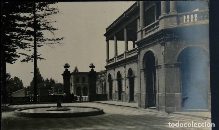 Sellos: KV) 1940, MEXICO,VIEW OF A HISTORIC NEOCLASSICAL BUILDING WITH ARCADES, COLUMNS AND A FOUNTAIN IN A