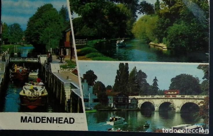 Sellos: KV) UNITED KINGDOM, VIEW OF MAIDENHEAD FEATURING LOCKS, TREE-LINED WATERWAYS AND BRIDGES OVER THE RI